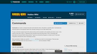 Commands | Habbo Wiki | FANDOM powered by Wikia
