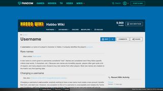 Username | Habbo Wiki | FANDOM powered by Wikia