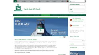 Electronic Banking - Habib Bank AG Zurich