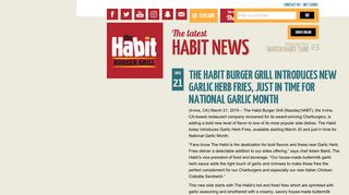 The latest Habit News | Habit Burger