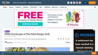FREE Charburger at The Habit Burger Grill - Hip2Save