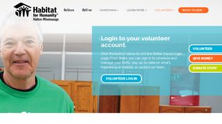 Volunteer Login - Habitat for Humanity