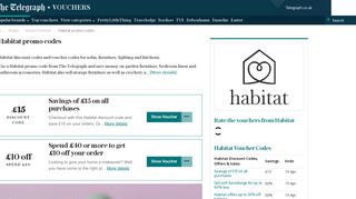 Habitat promo codes and deals: February - The Telegraph