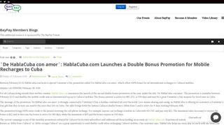 `De HablaCuba con amor`: HablaCuba.com Launches a Double ...