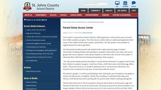 Parent Home Access Center | St. Johns County School District