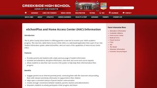 Home Access Center | Parents - Creekside High School - St. Johns ...