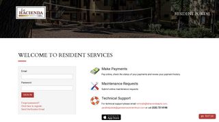 Login to La Hacienda Resident Services | La Hacienda - RENTCafe