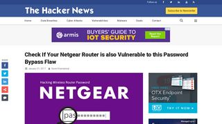 Check If Your Netgear Router is also Vulnerable to this Password ...