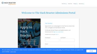 Apply to Hack Reactor