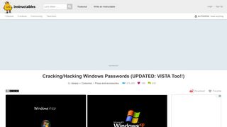 Cracking/Hacking Windows Passwords (UPDATED: VISTA Too!!)