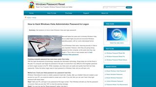 How to Hack Windows Vista Administrator Password to Logon