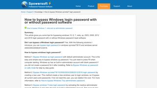 How to bypass Windows login password with or without password ...