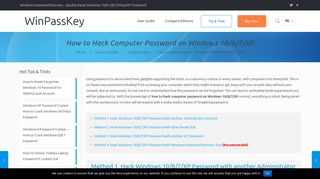 How to Hack Computer Password on Windows 10/8/7/XP - Windows ...