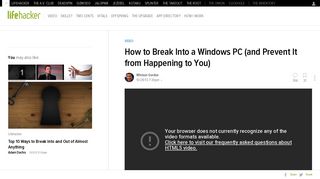 How to Break Into a Windows PC (and Prevent It from Happening to ...