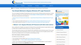 Two Simple Methods to Bypass Windows XP Login Password ...