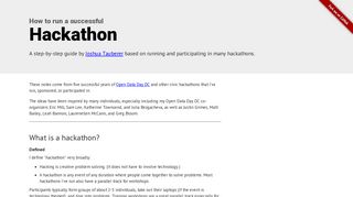 Hackathon Guide