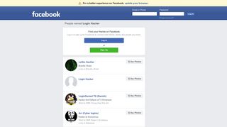 Login Hacker Profiles | Facebook