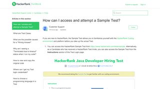 How Can I Access and Attempt a Sample Test? – HackerRank Support ...