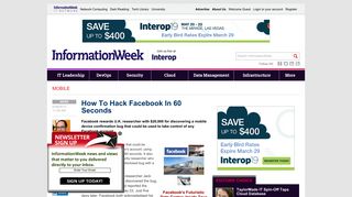 How To Hack Facebook In 60 Seconds - InformationWeek
