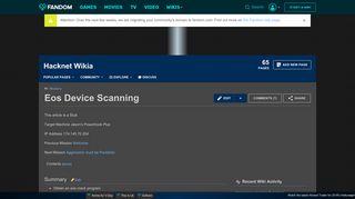 Eos Device Scanning | Hacknet Wikia | FANDOM powered by Wikia