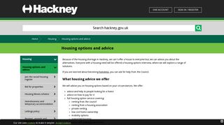 Housing options and advice | Hackney Council