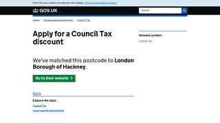 Apply for a Council Tax discount - GOV.UK