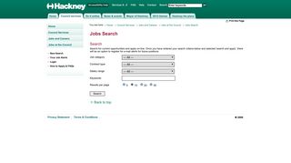 Jobs Search - Hackney Council - Jobs at the Council