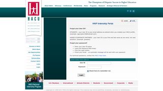 HNIP Internship Portal - Hispanic Association of Colleges and ...