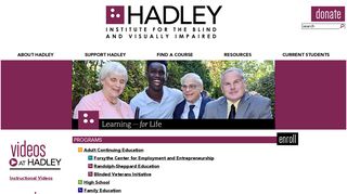 Hadley Institute for the Blind and Visually Impaired: Home