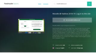 Get Moodle.hadlow.ac.uk news - Moodle @ Hadlow 2018-19: Log in ...