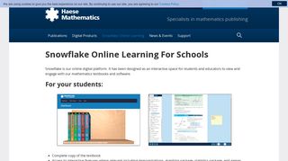 Snowflake Online Learning For Schools – Haese Mathematics