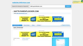 haftr.parentlocker.com at WI. Login | ParentLocker - Website Informer