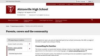 Parents, carers and the community - Alstonville High School