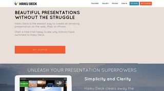Haiku Deck: Presentation Software and Online Presentation Tools
