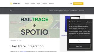 SPOTIO Integrates Directly with Hail Trace