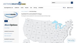 Hail Size and Wind Speed Maps | HailWATCH - AnythingWeather Store
