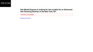 Hair Model Express is looking for hair models for an Advanced Hair ...