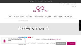 Hairfinity United States | Become A Retailer