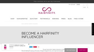 Hairfinity United States | Become a Hairfinity Influencer