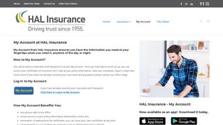 My Account – HAL Insurance
