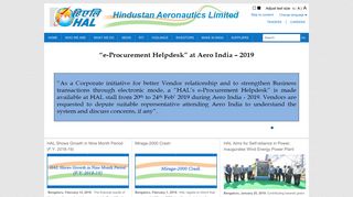 Welcome to Hindustan Aeronautics Limited | India