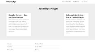 Halaplay login | Halaplay Tips