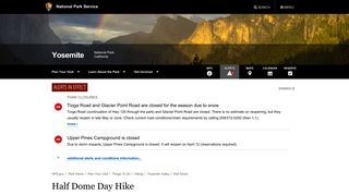 Half Dome Day Hike - Yosemite National Park (U.S. National Park ...