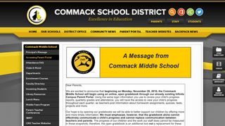 Accessing Parent Portal - Commack Schools