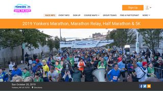 2019 Yonkers Marathon, Marathon Relay, Half Marathon & 5K