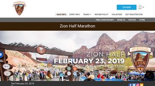 Zion Half Marathon - RunSignup