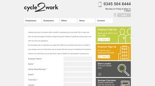 ROI Sign up - Cycle to Work | Halfords - Cycle2Work