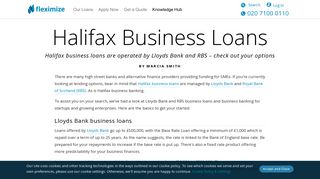 Halifax Business Loans - Fleximize