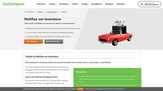 Compare Cheap Halifax Car Insurance at GoCompare