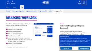 Halifax UK | Loans | Manage Your Loan Payments